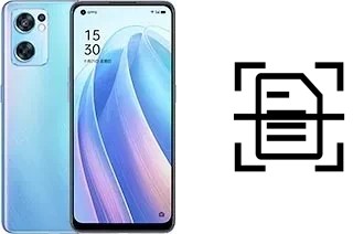 Digitalize documentos em um Oppo Reno7 SE 5G