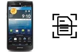 Digitalize documentos em um Pantech Discover