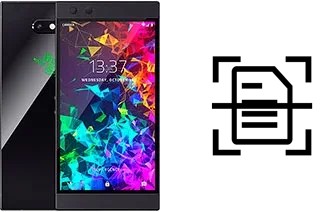 Digitalize documentos em um Razer Phone 2