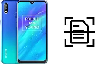 Digitalize documentos em um Realme 3