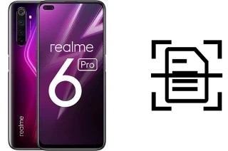 Digitalize documentos em um Realme 6 Pro