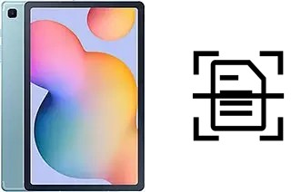 Digitalize documentos em um Samsung Galaxy Tab S6 Lite