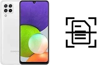 Digitalize documentos em um Samsung Galaxy A22