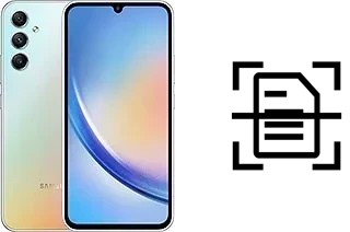 Digitalize documentos em um Samsung Galaxy A34