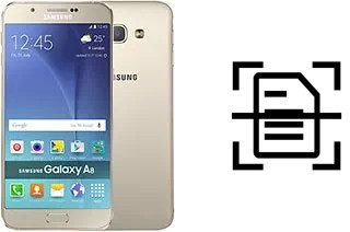 Digitalize documentos em um Samsung Galaxy A8