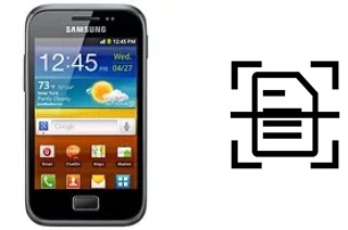 Digitalize documentos em um Samsung Galaxy Ace Plus S7500