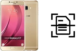 Digitalize documentos em um Samsung Galaxy C7