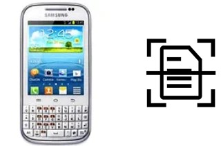 Digitalize documentos em um Samsung Galaxy Chat B5330