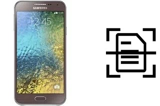 Digitalize documentos em um Samsung Galaxy E5