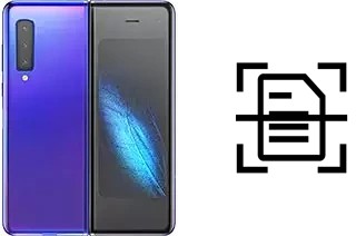 Digitalize documentos em um Samsung Galaxy Fold