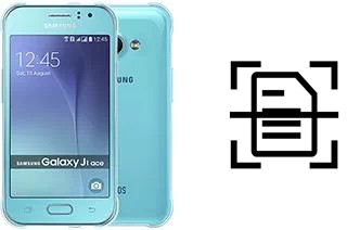 Digitalize documentos em um Samsung Galaxy J1 Ace