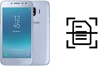 Digitalize documentos em um Samsung Galaxy J2 Pro (2018)