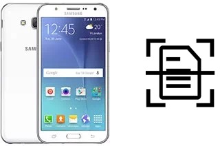 Digitalize documentos em um Samsung Galaxy J5