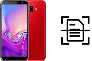 Digitalize documentos em um Samsung Galaxy J6+