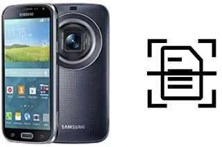 Digitalize documentos em um Samsung Galaxy K zoom