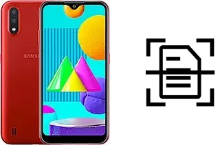 Digitalize documentos em um Samsung Galaxy M01