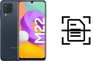Digitalize documentos em um Samsung Galaxy M22