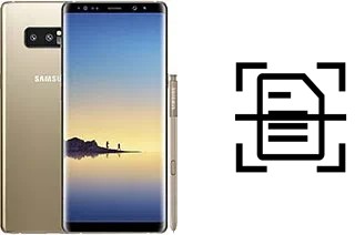 Digitalize documentos em um Samsung Galaxy Note8