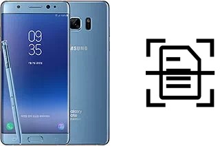 Digitalize documentos em um Samsung Galaxy Note FE