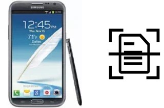 Digitalize documentos em um Samsung Galaxy Note II CDMA