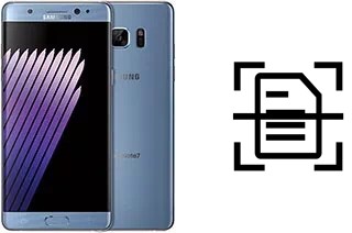 Digitalize documentos em um Samsung Galaxy Note7