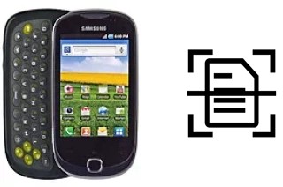 Digitalize documentos em um Samsung Galaxy Q T589R