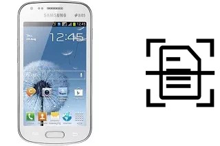 Digitalize documentos em um Samsung Galaxy S Duos S7562