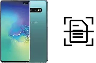 Digitalize documentos em um Samsung Galaxy S10+