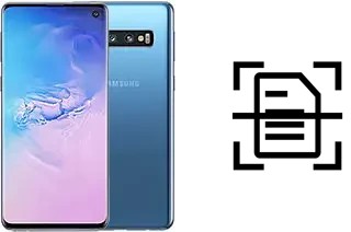 Digitalize documentos em um Samsung Galaxy S10