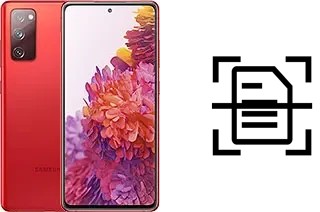 Digitalize documentos em um Samsung Galaxy S20 FE