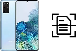 Digitalize documentos em um Samsung Galaxy S20+