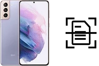 Digitalize documentos em um Samsung Galaxy S21+ 5G