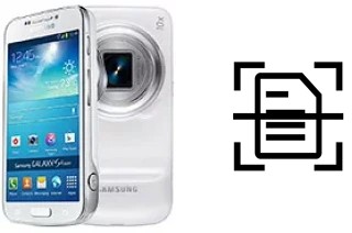 Digitalize documentos em um Samsung Galaxy S4 zoom