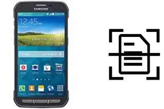 Digitalize documentos em um Samsung Galaxy S5 Active