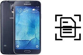 Digitalize documentos em um Samsung Galaxy S5 Neo