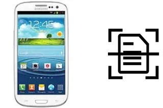 Digitalize documentos em um Samsung Galaxy S III CDMA