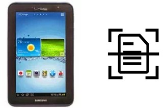 Digitalize documentos em um Samsung Galaxy Tab 2 7.0 I705