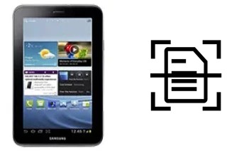 Digitalize documentos em um Samsung Galaxy Tab 2 7.0 P3110