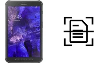 Digitalize documentos em um Samsung Galaxy Tab Active