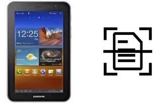 Digitalize documentos em um Samsung P6200 Galaxy Tab 7.0 Plus