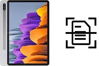 Digitalize documentos em um Samsung Galaxy Tab S7