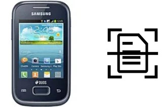 Digitalize documentos em um Samsung Galaxy Y Plus S5303