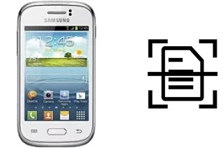 Digitalize documentos em um Samsung Galaxy Young S6310