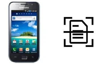 Digitalize documentos em um Samsung I9003 Galaxy SL