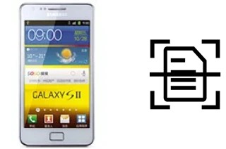 Digitalize documentos em um Samsung I9100G Galaxy S II