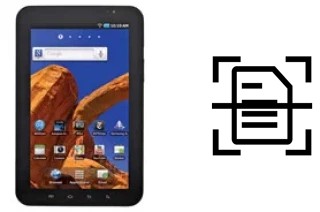 Digitalize documentos em um Samsung P1010 Galaxy Tab Wi-Fi