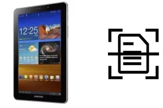 Digitalize documentos em um Samsung P6800 Galaxy Tab 7.7