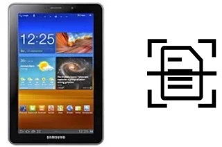 Digitalize documentos em um Samsung P6810 Galaxy Tab 7.7