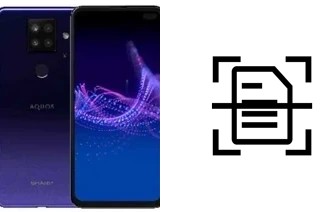 Digitalize documentos em um Sharp Aquos Sense4 Plus
