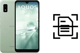 Digitalize documentos em um Sharp Aquos wish